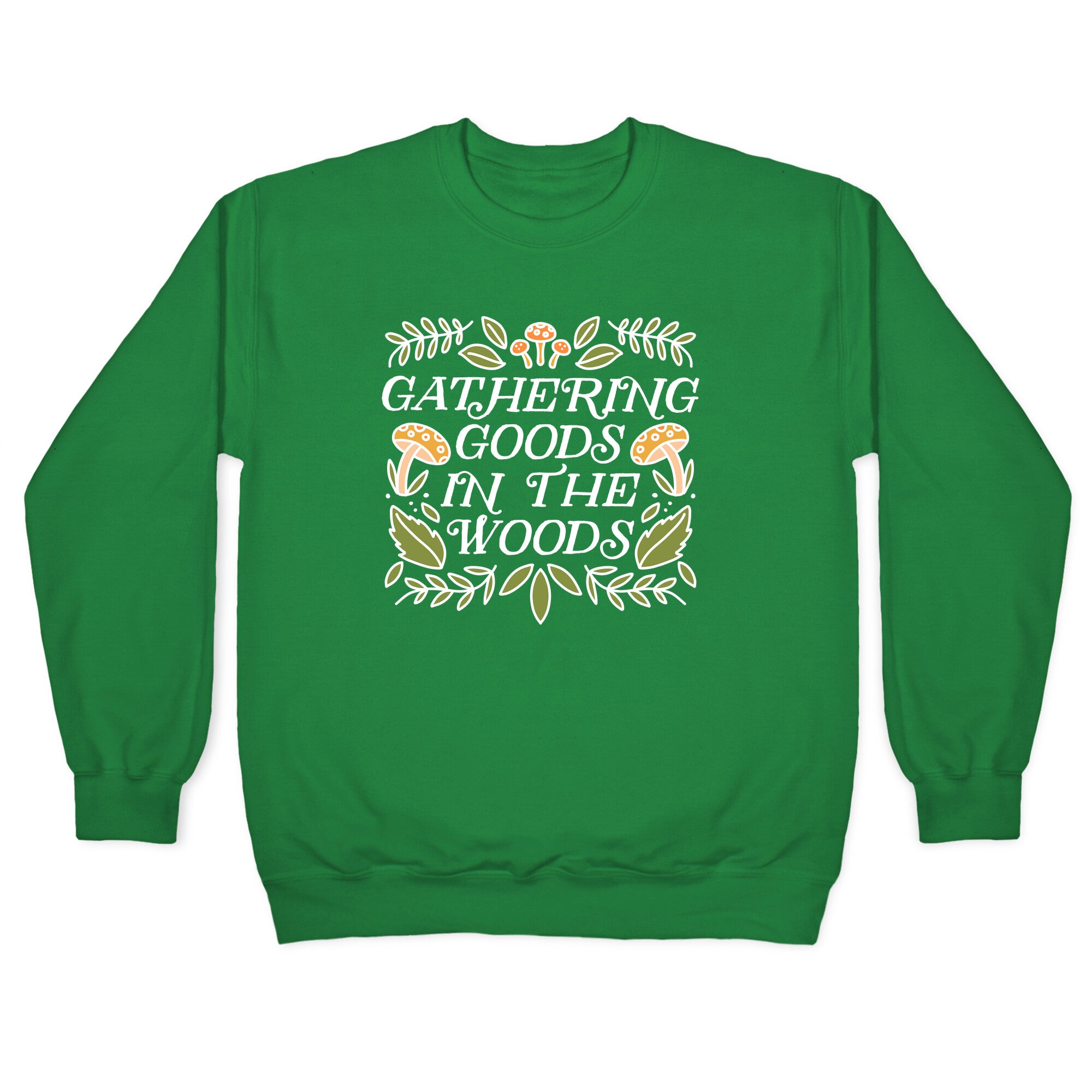 Gathering Goods In The Woods Crewneck Sweatshirt