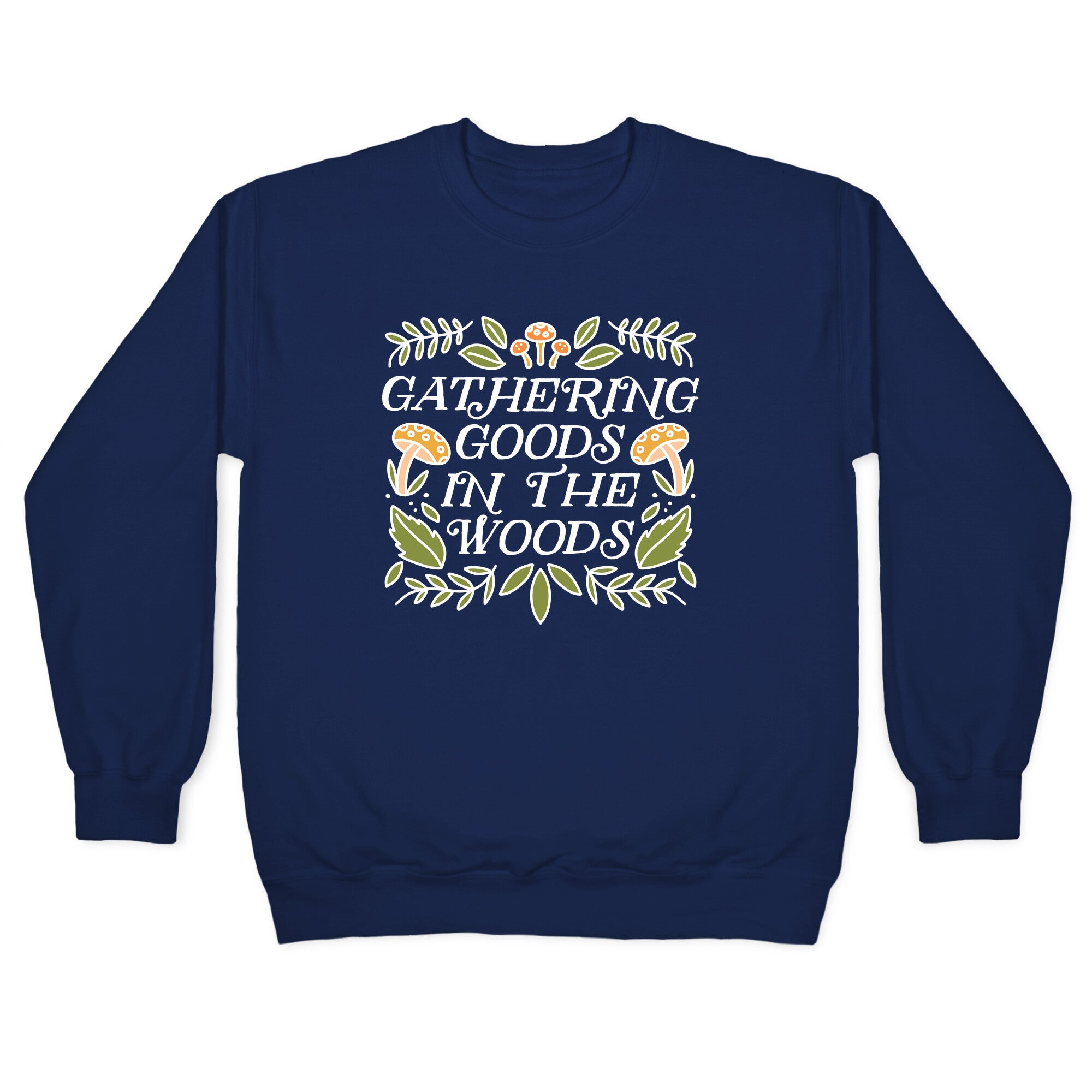 Gathering Goods In The Woods Crewneck Sweatshirt