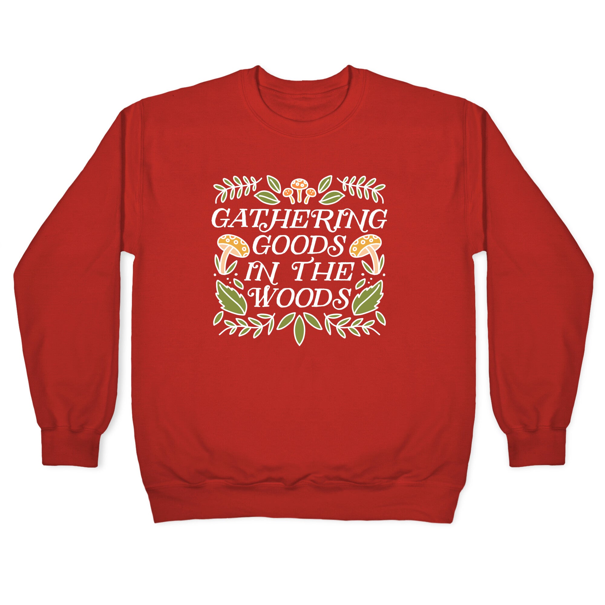 Gathering Goods In The Woods Crewneck Sweatshirt