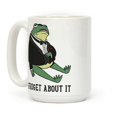 Froget About It Frog Mafia Parody Coffee Mug