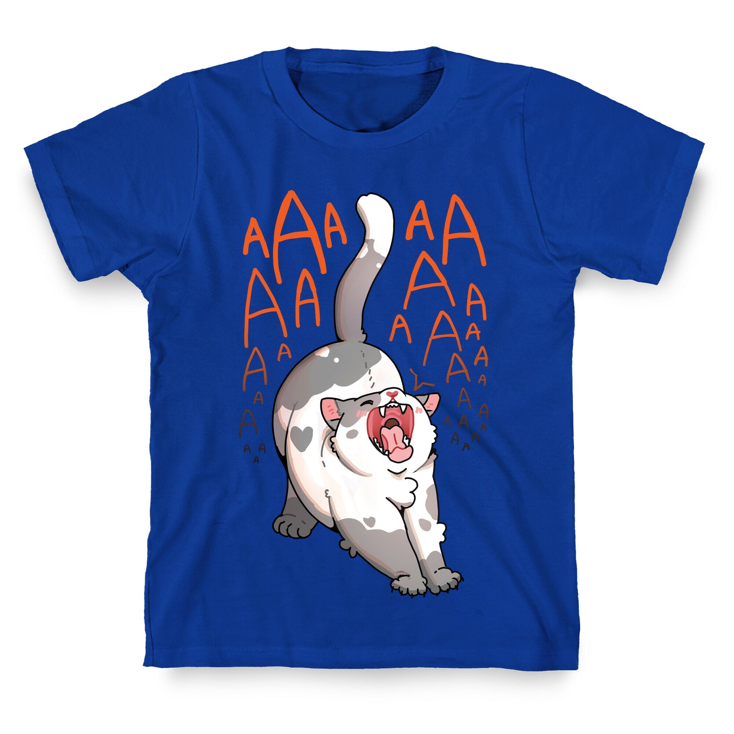 Screaming Yawning Cat T-Shirt