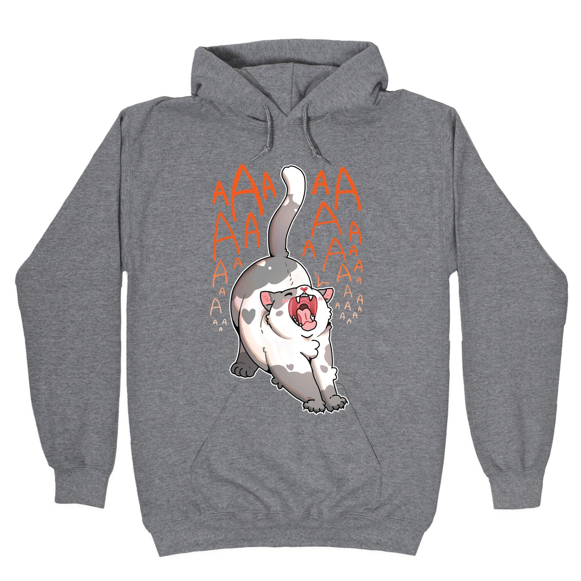 Screaming Yawning Cat Hoodie