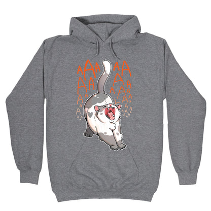 Screaming Yawning Cat Hoodie