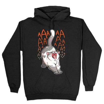 Screaming Yawning Cat Hoodie