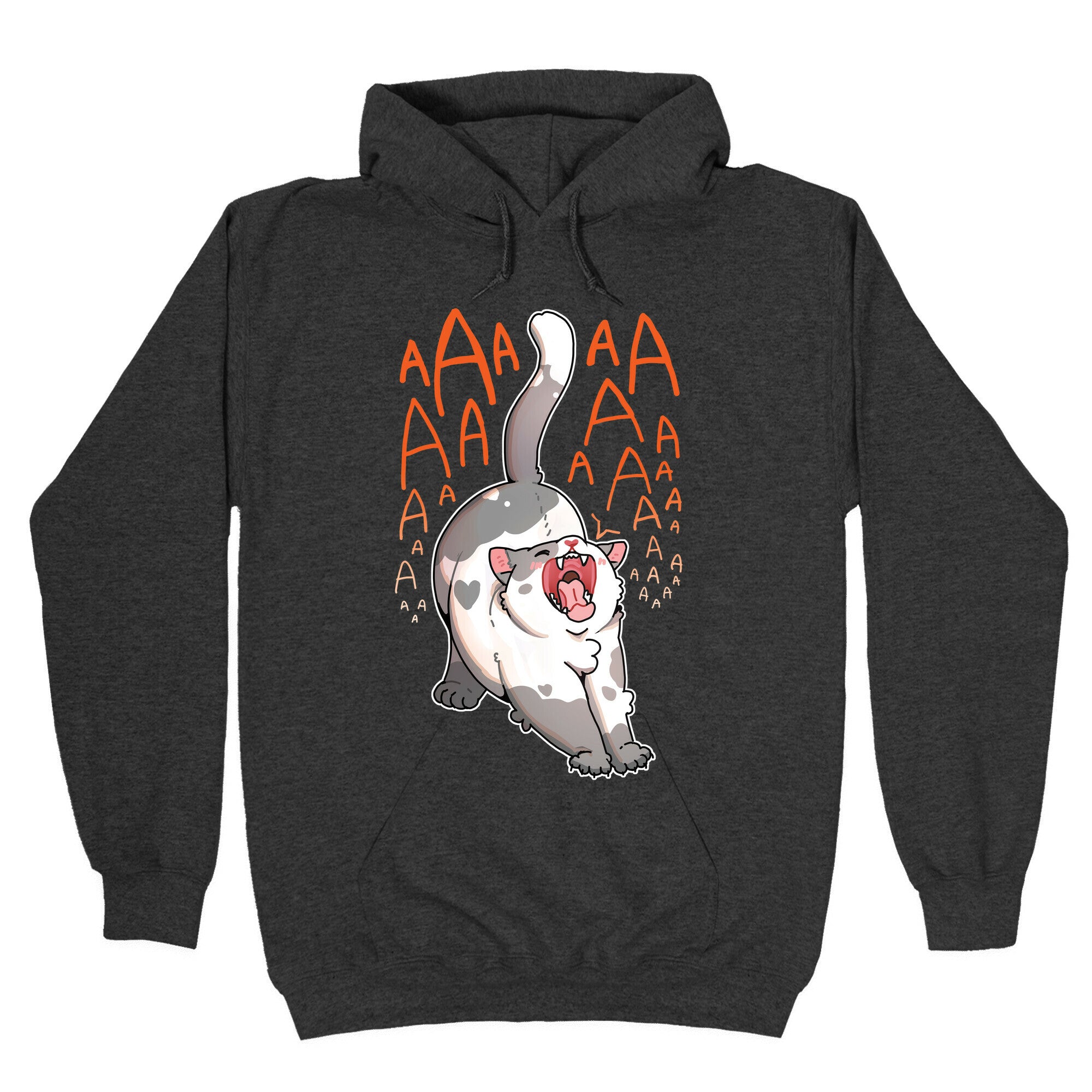 Screaming Yawning Cat Hoodie