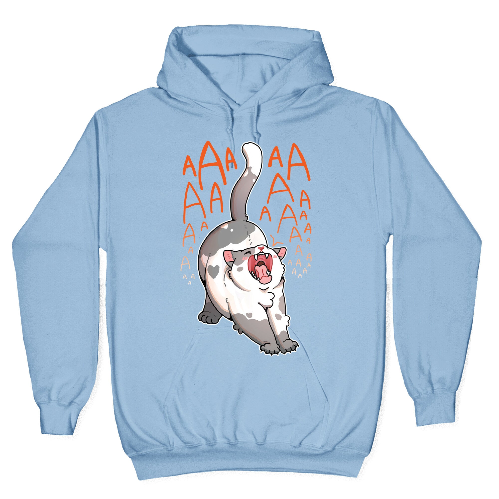 Screaming Yawning Cat Hoodie