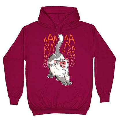 Screaming Yawning Cat Hoodie