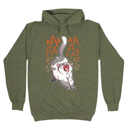 Screaming Yawning Cat Hoodie