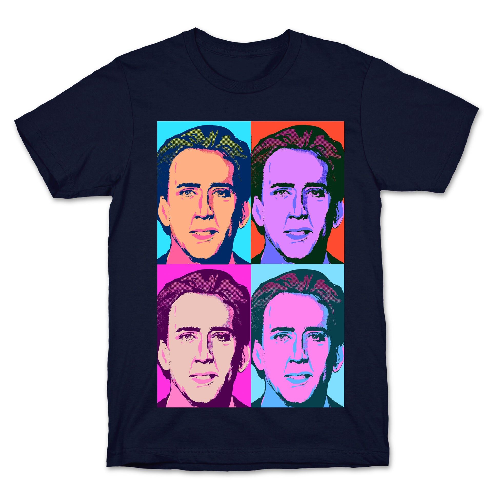 Nicholas Cage Pop Art Parody T-Shirt