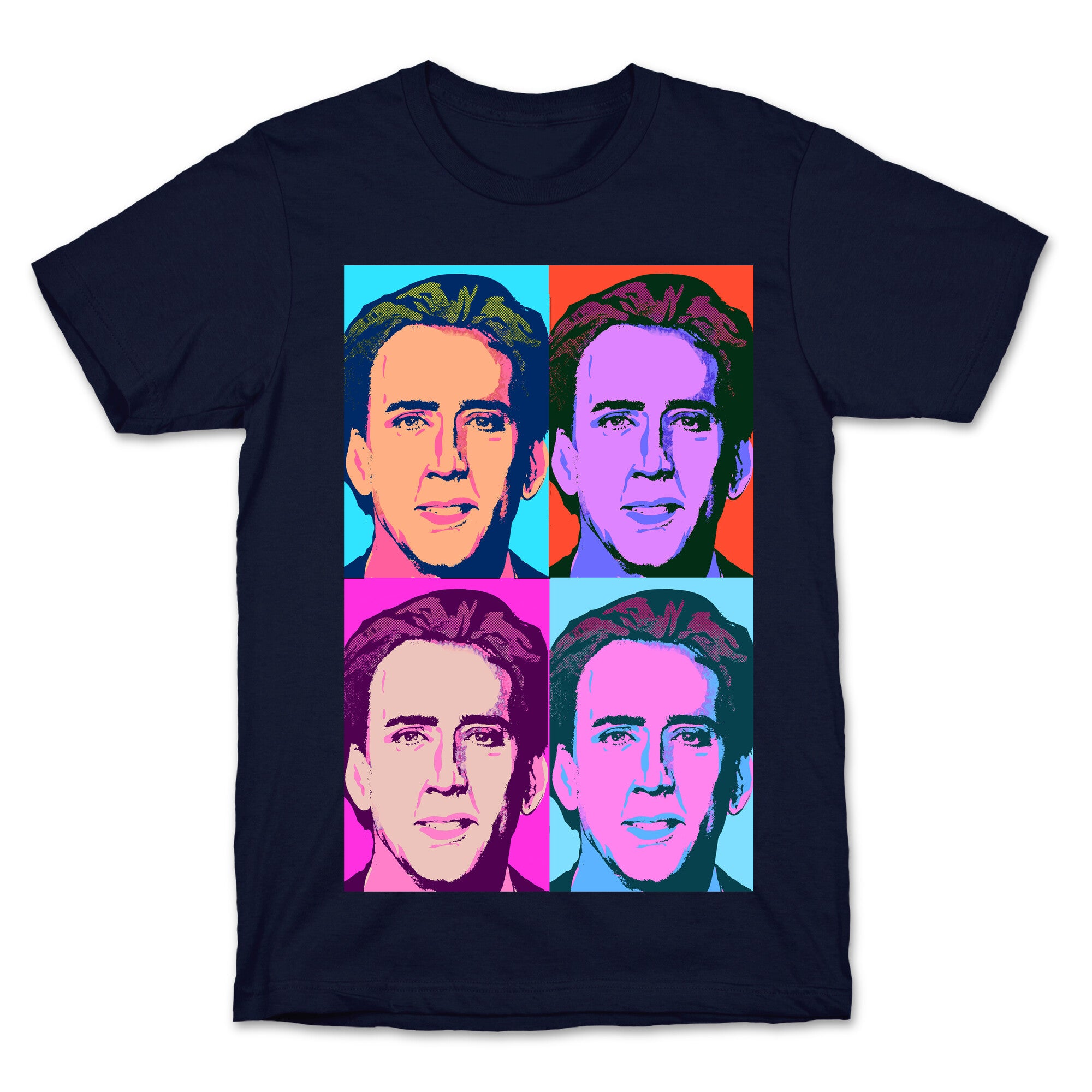Nicholas Cage Pop Art Parody T-Shirt