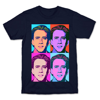 Nicholas Cage Pop Art Parody T-Shirt