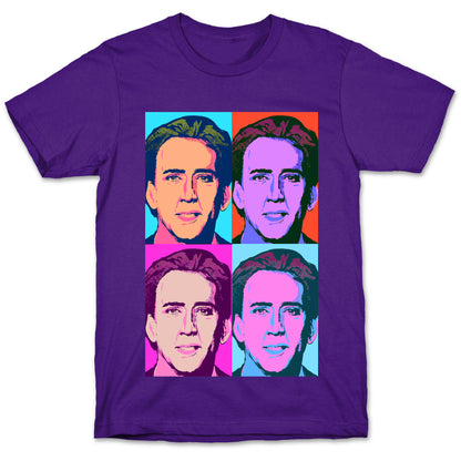 Nicholas Cage Pop Art Parody T-Shirt