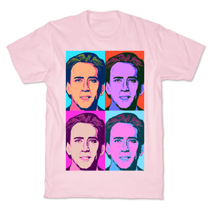 Nicholas Cage Pop Art Parody T-Shirt