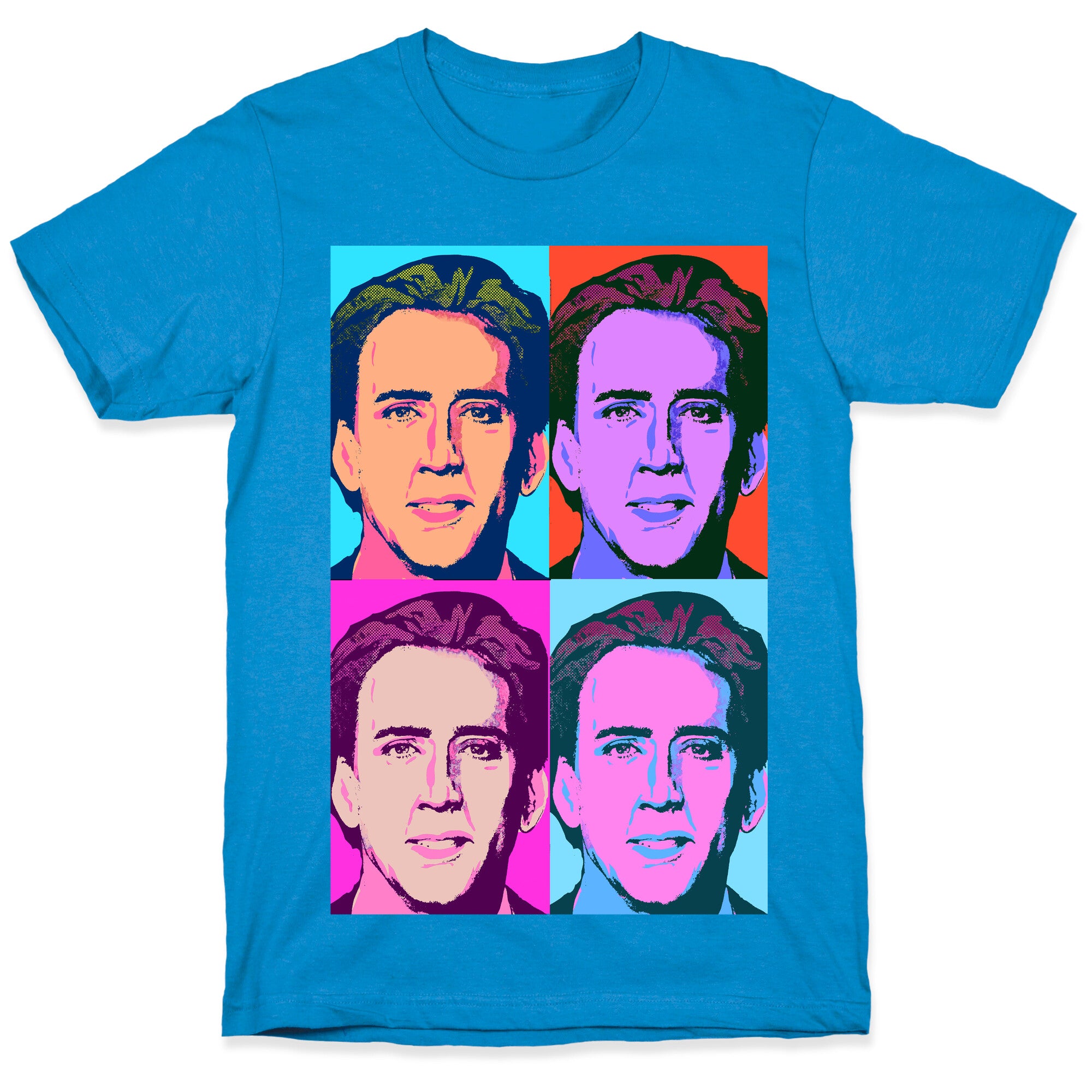 Nicholas Cage Pop Art Parody T-Shirt