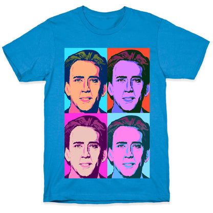 Nicholas Cage Pop Art Parody T-Shirt