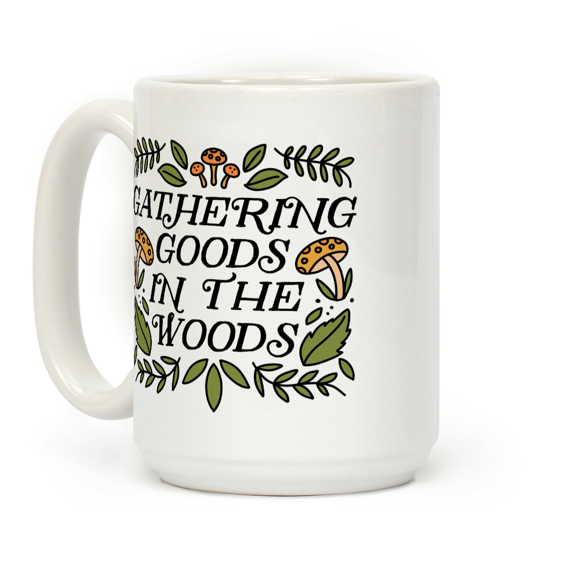 Gathering Goods In The Woods Coffee Mug