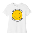 Doing My Little Tasks While The World Crumbles Women's Cotton Tee