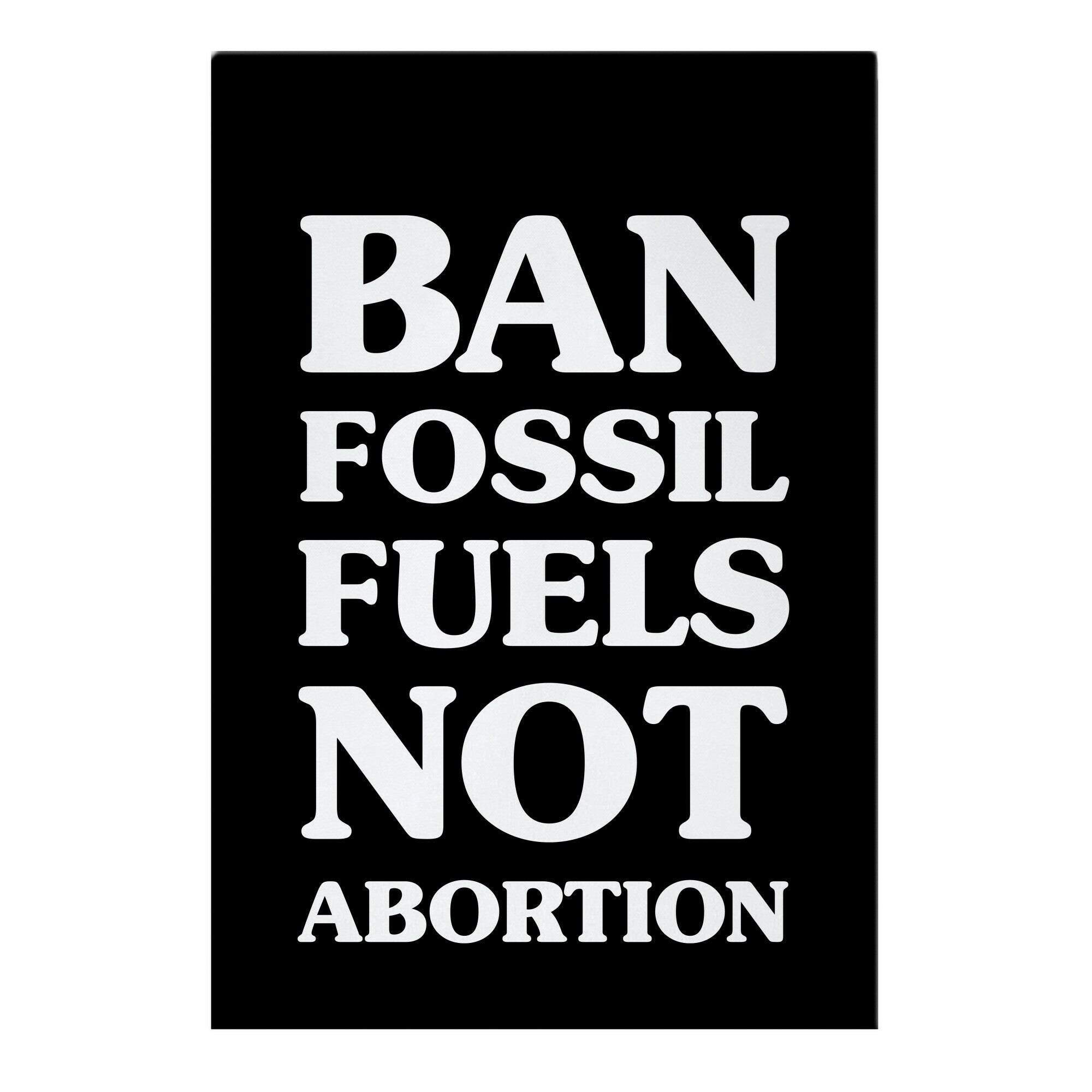 Ban Fossil Fuels Not Abortions Garden Flag