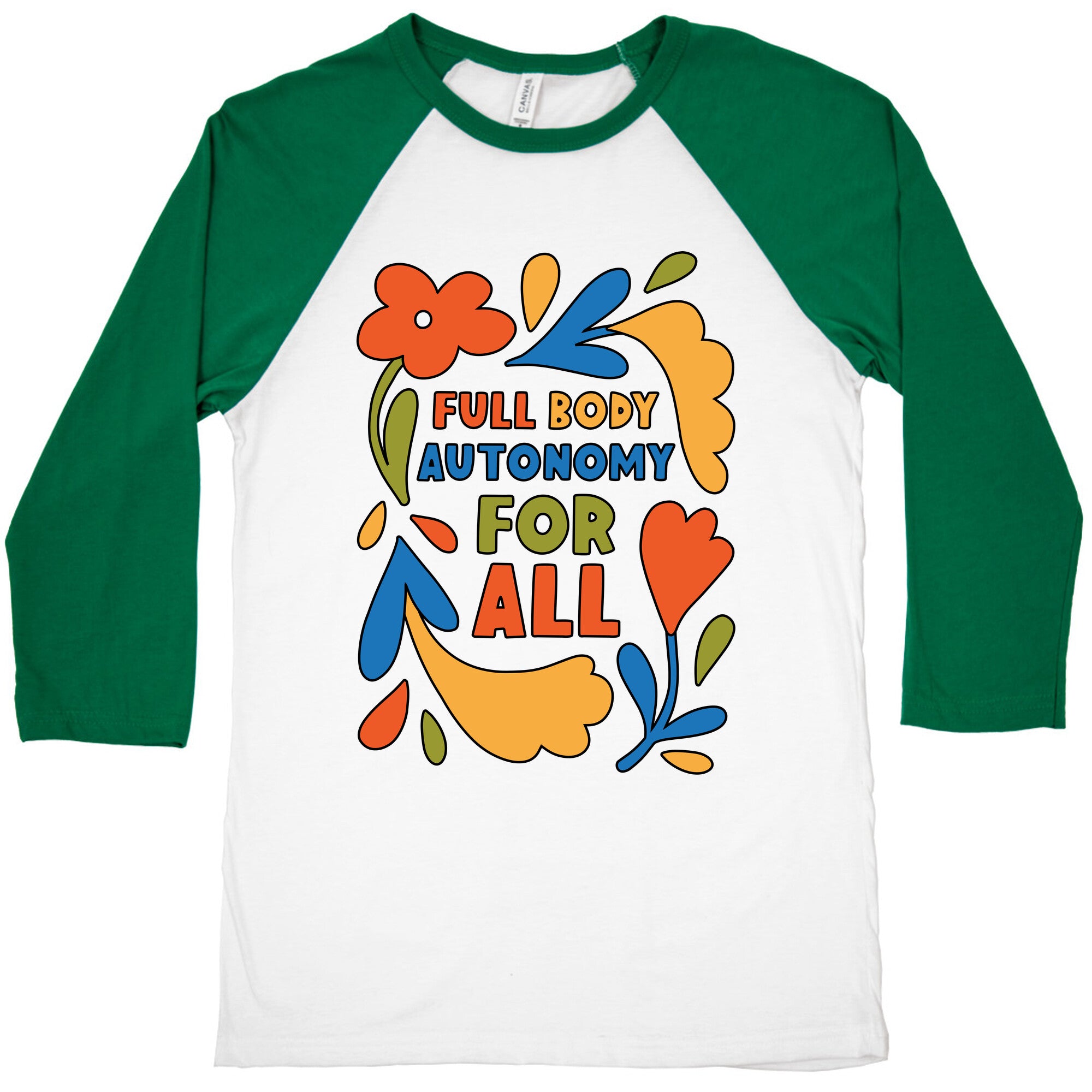 Full Body Autonomy For All Baseball Tee