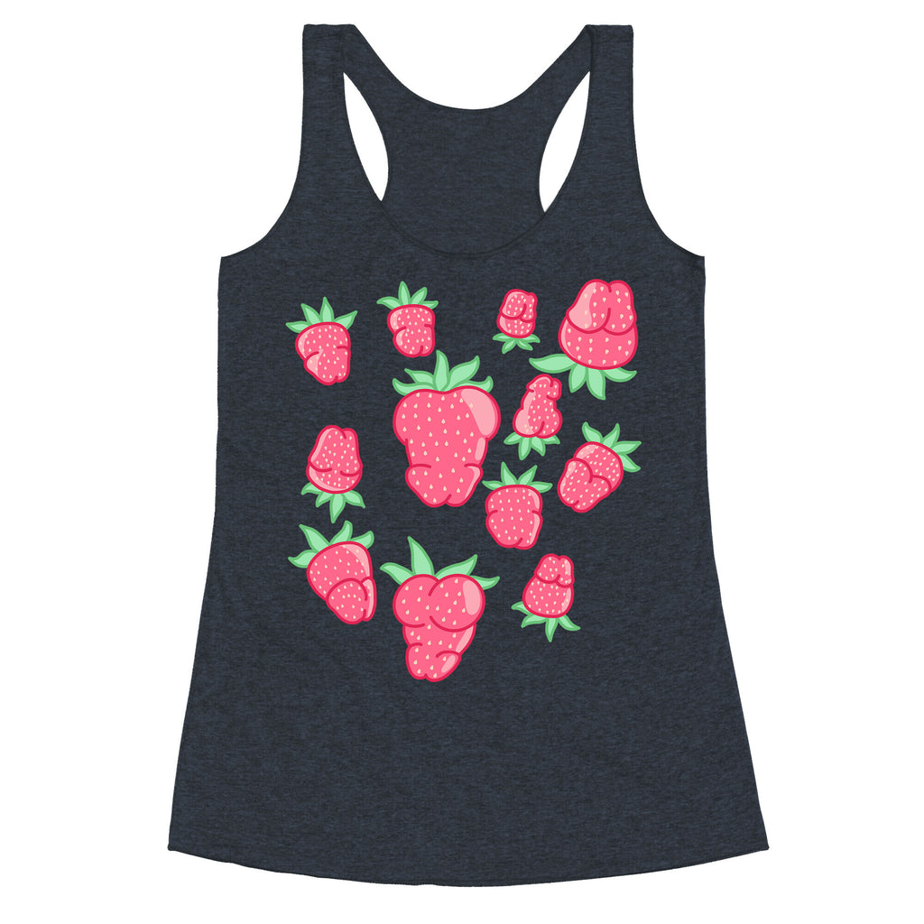 Strawberry Peens Pattern Racerback Tank