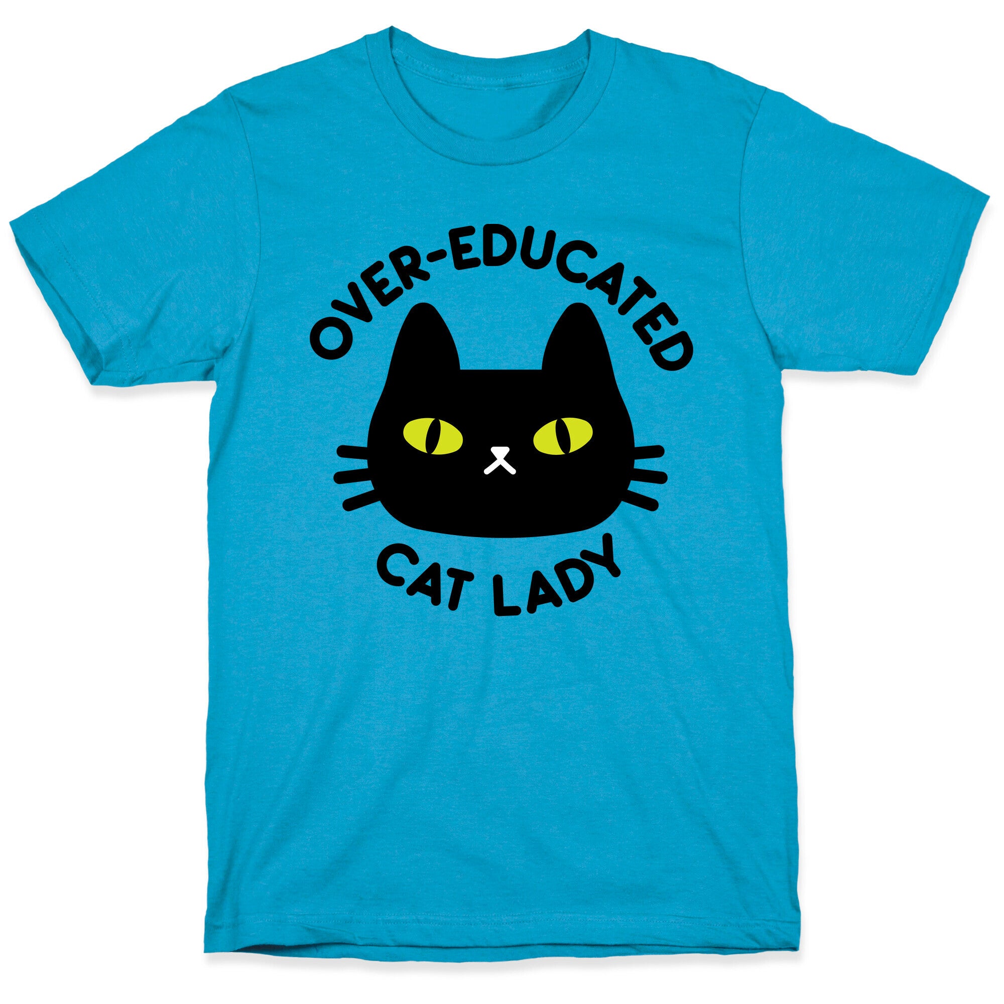 Over-educated Cat Lady Unisex Triblend Tee