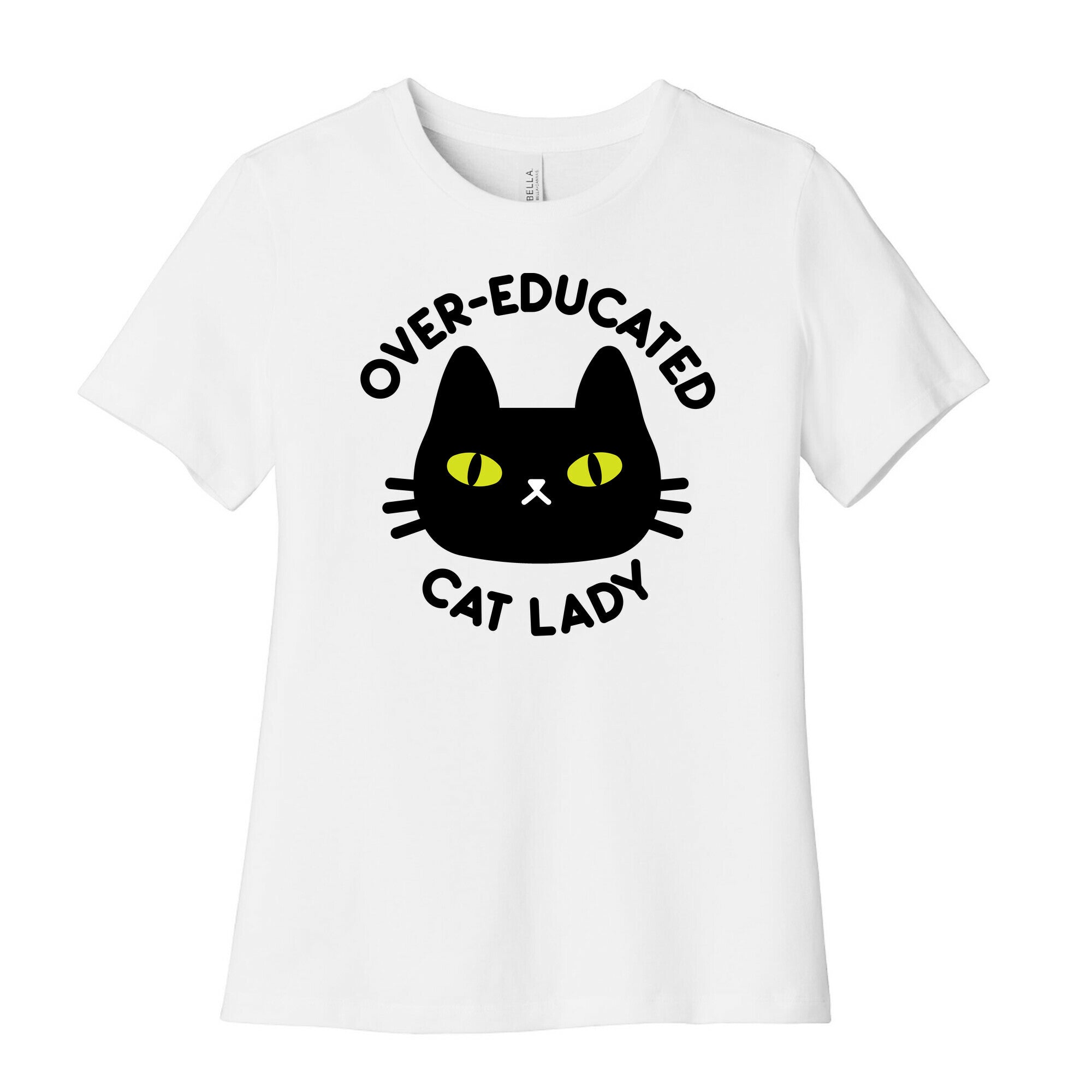 Over-educated Cat Lady Women's Cotton Tee