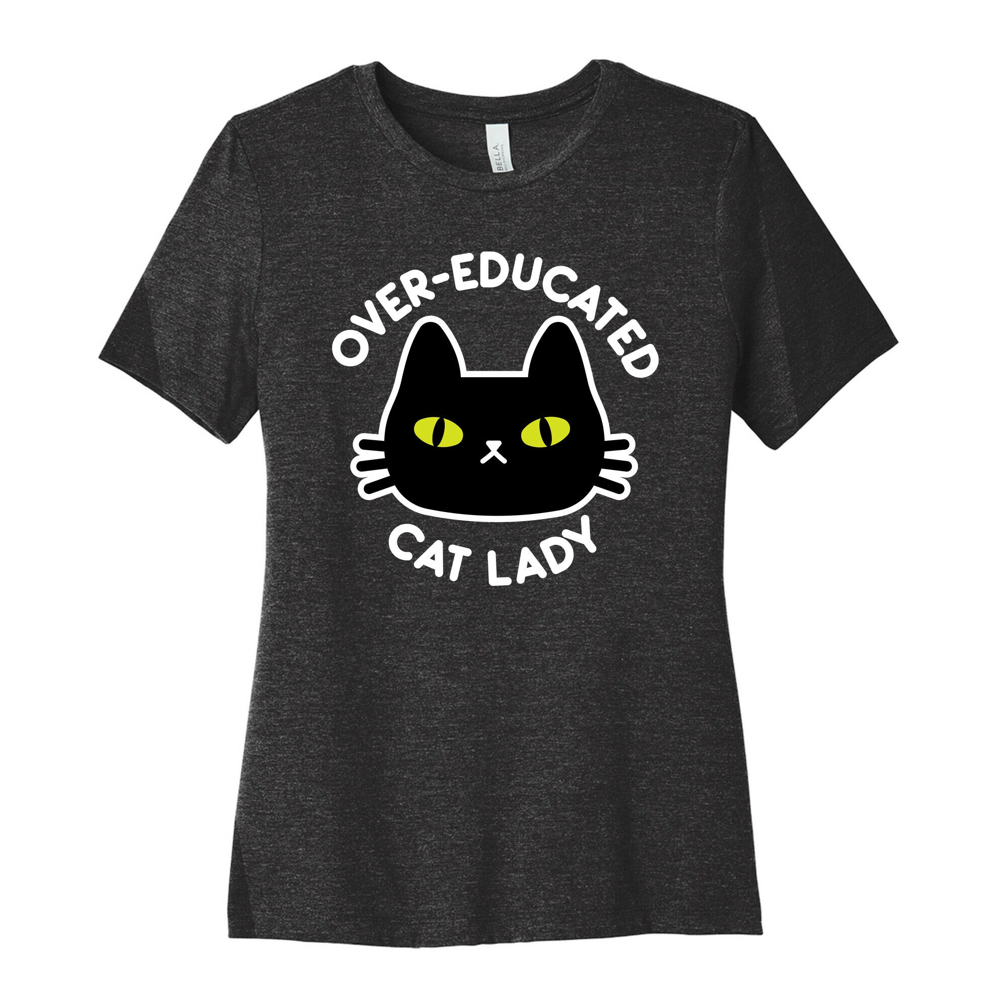 Over-educated Cat Lady Women's Cotton Tee