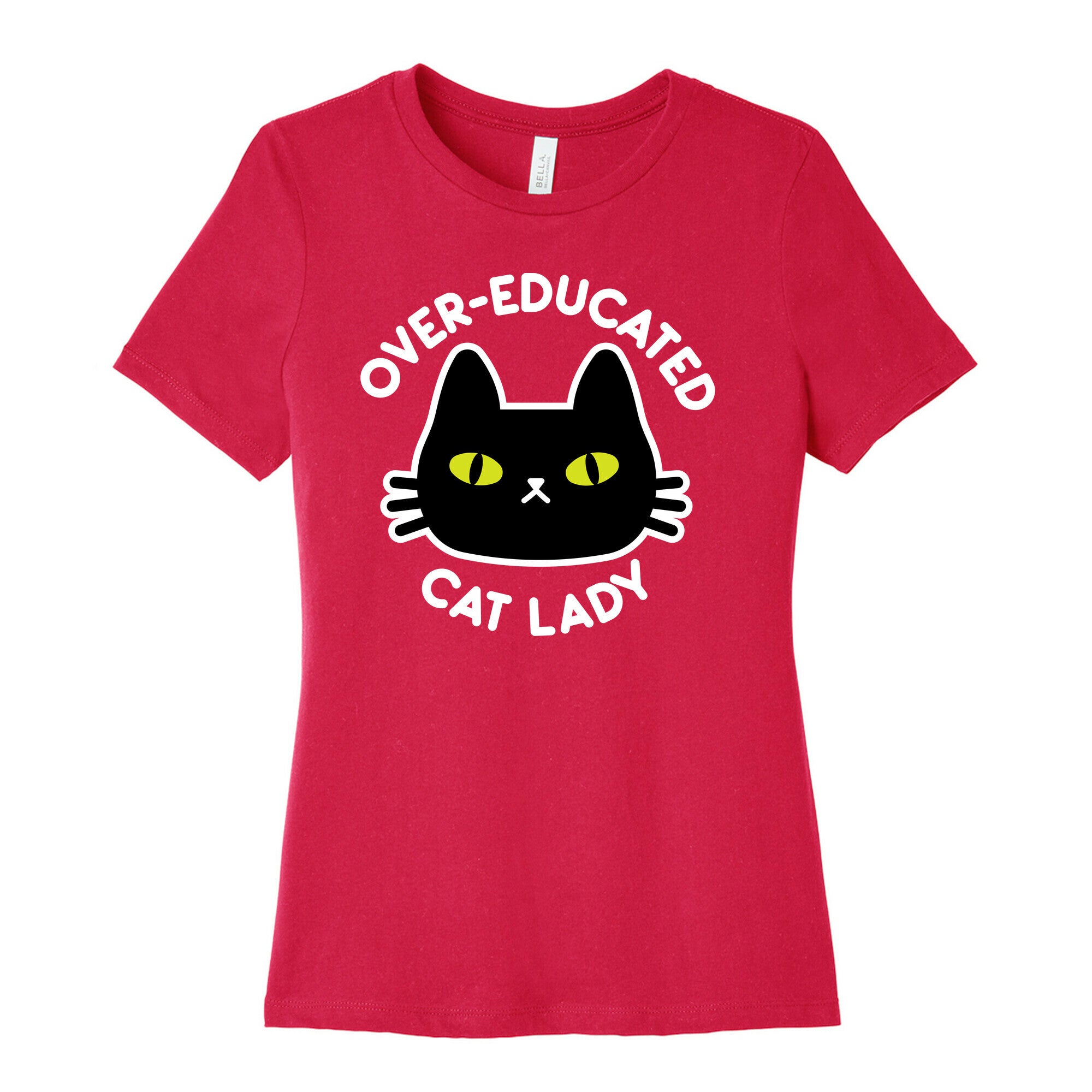 Over-educated Cat Lady Women's Cotton Tee