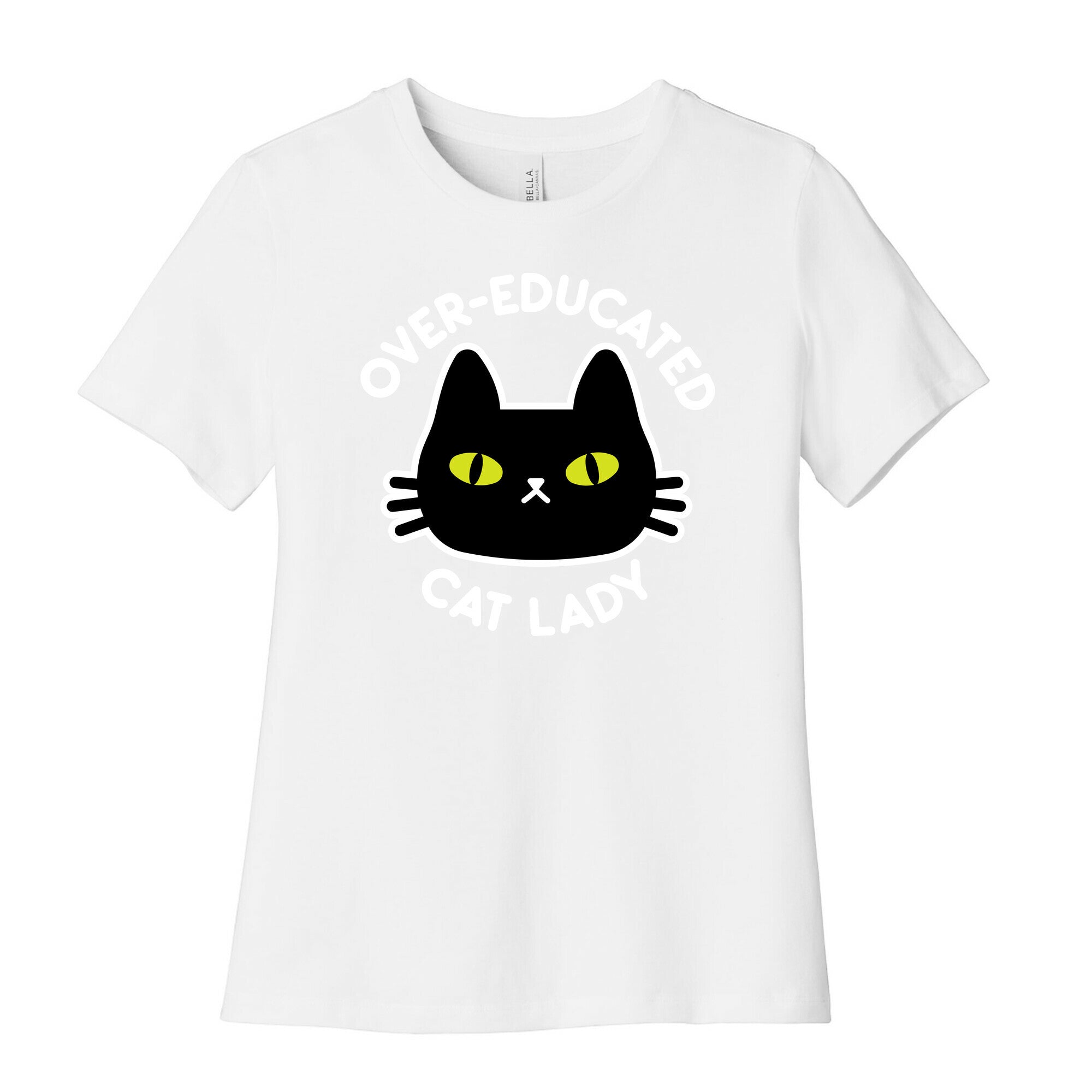 Over-educated Cat Lady Women's Cotton Tee