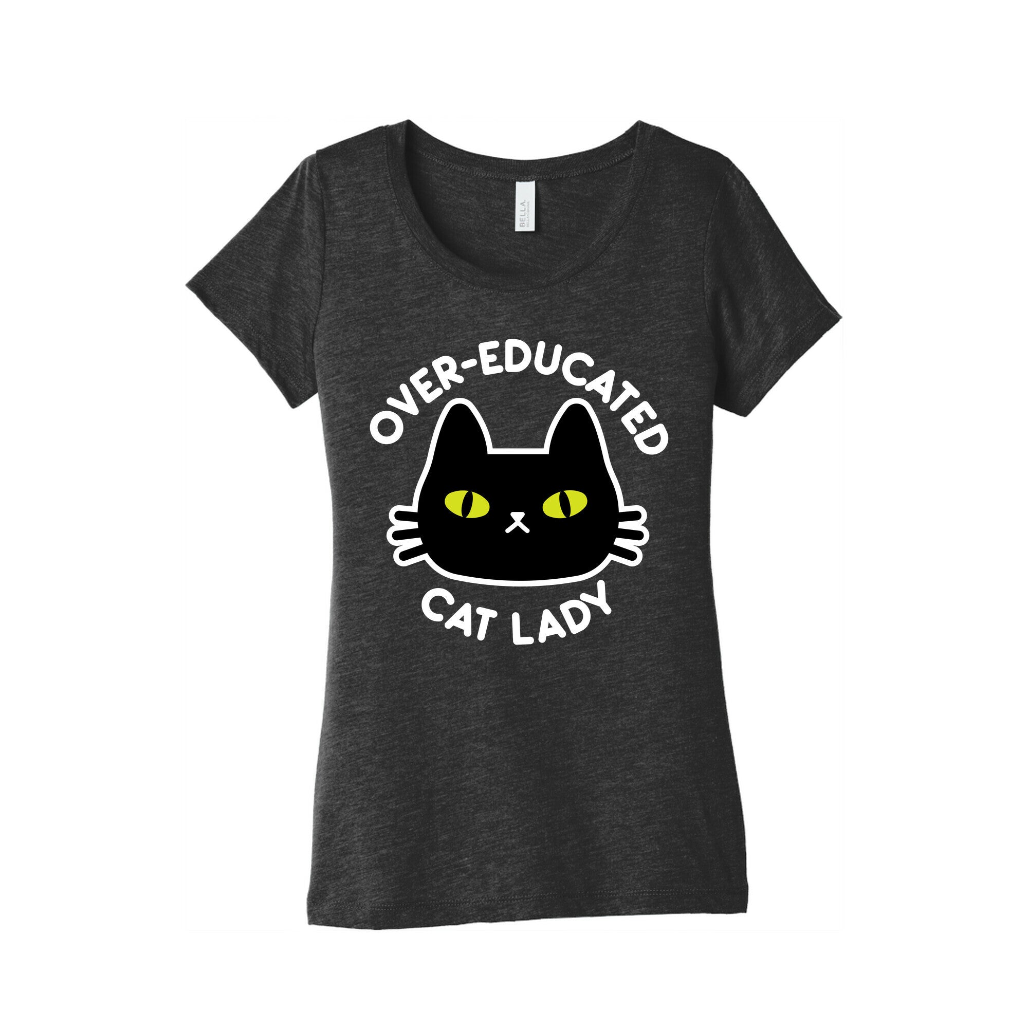 Over-educated Cat Lady Women's Triblend Tee