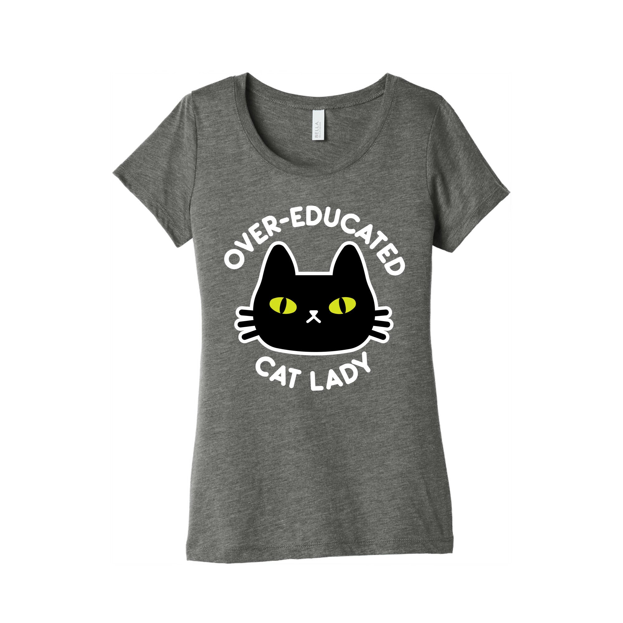 Over-educated Cat Lady Women's Triblend Tee