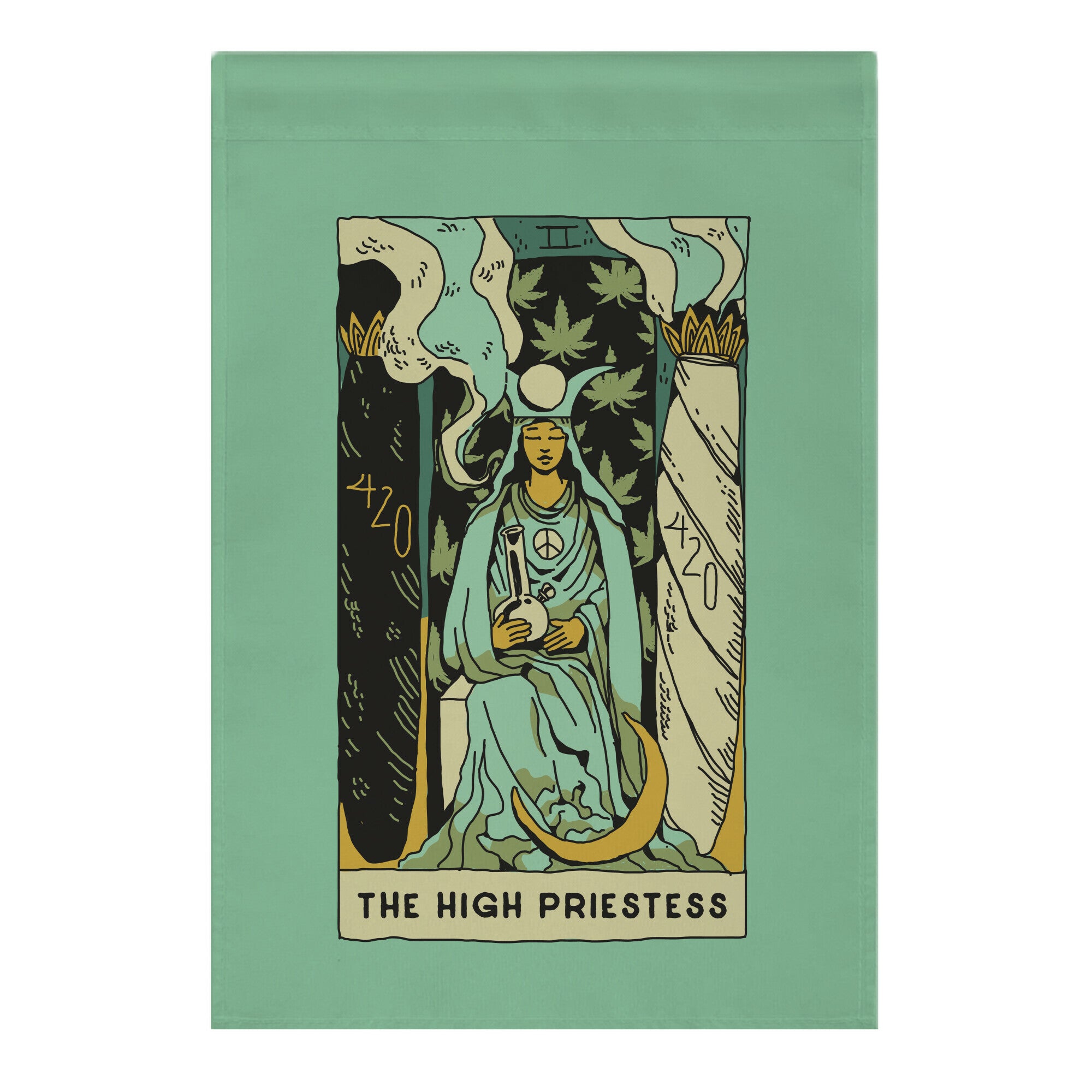 The High Priestess  Garden Flag