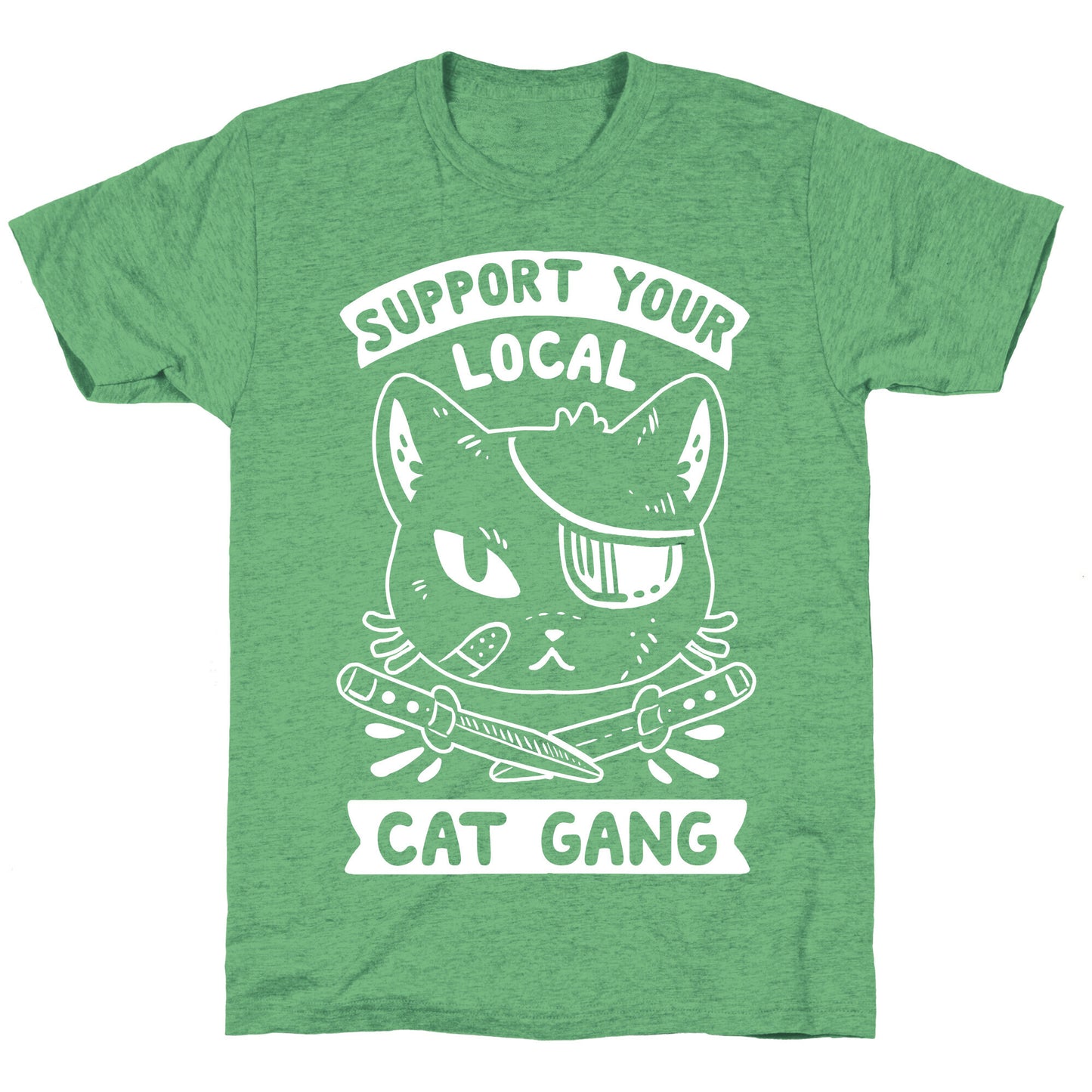 Support Your Local Cat Gang Unisex Triblend Tee