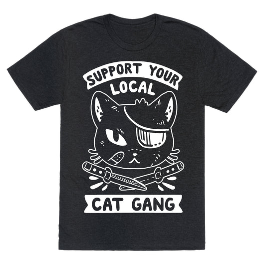 Support Your Local Cat Gang Unisex Triblend Tee