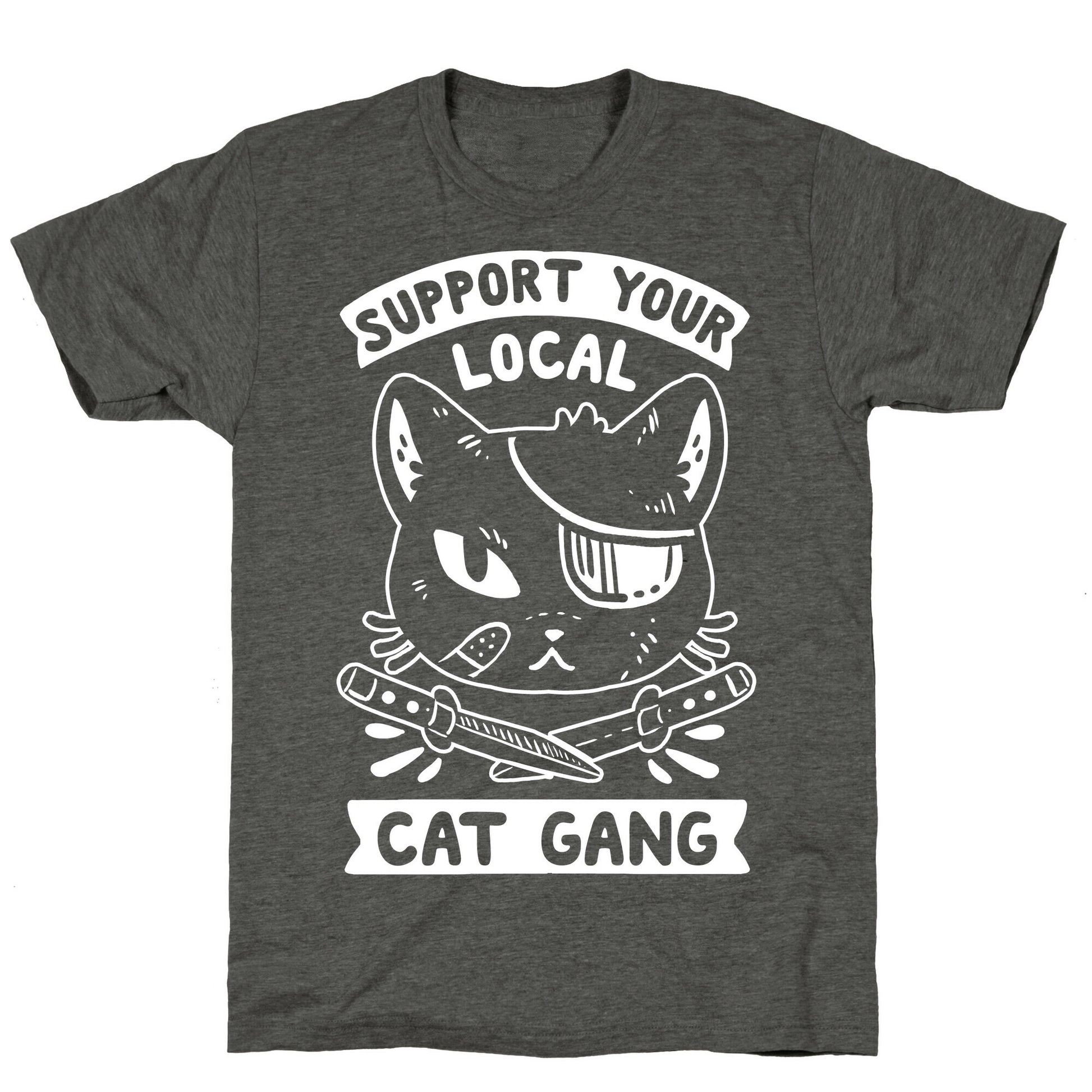 Support Your Local Cat Gang Unisex Triblend Tee
