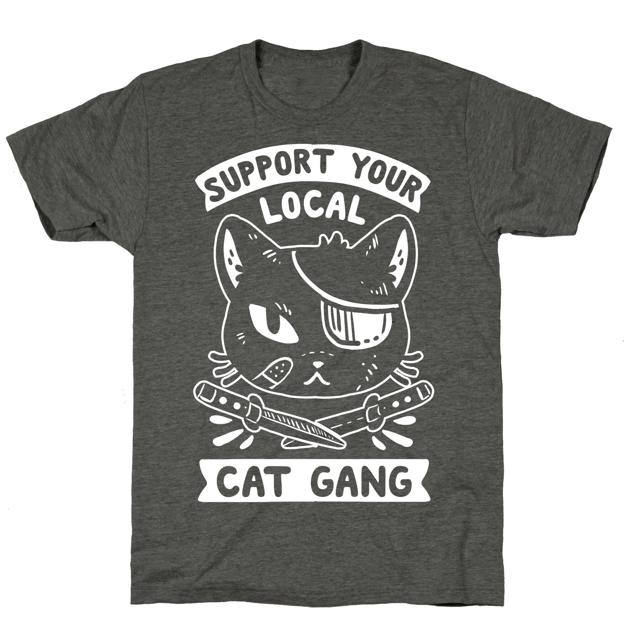Support Your Local Cat Gang Unisex Triblend Tee