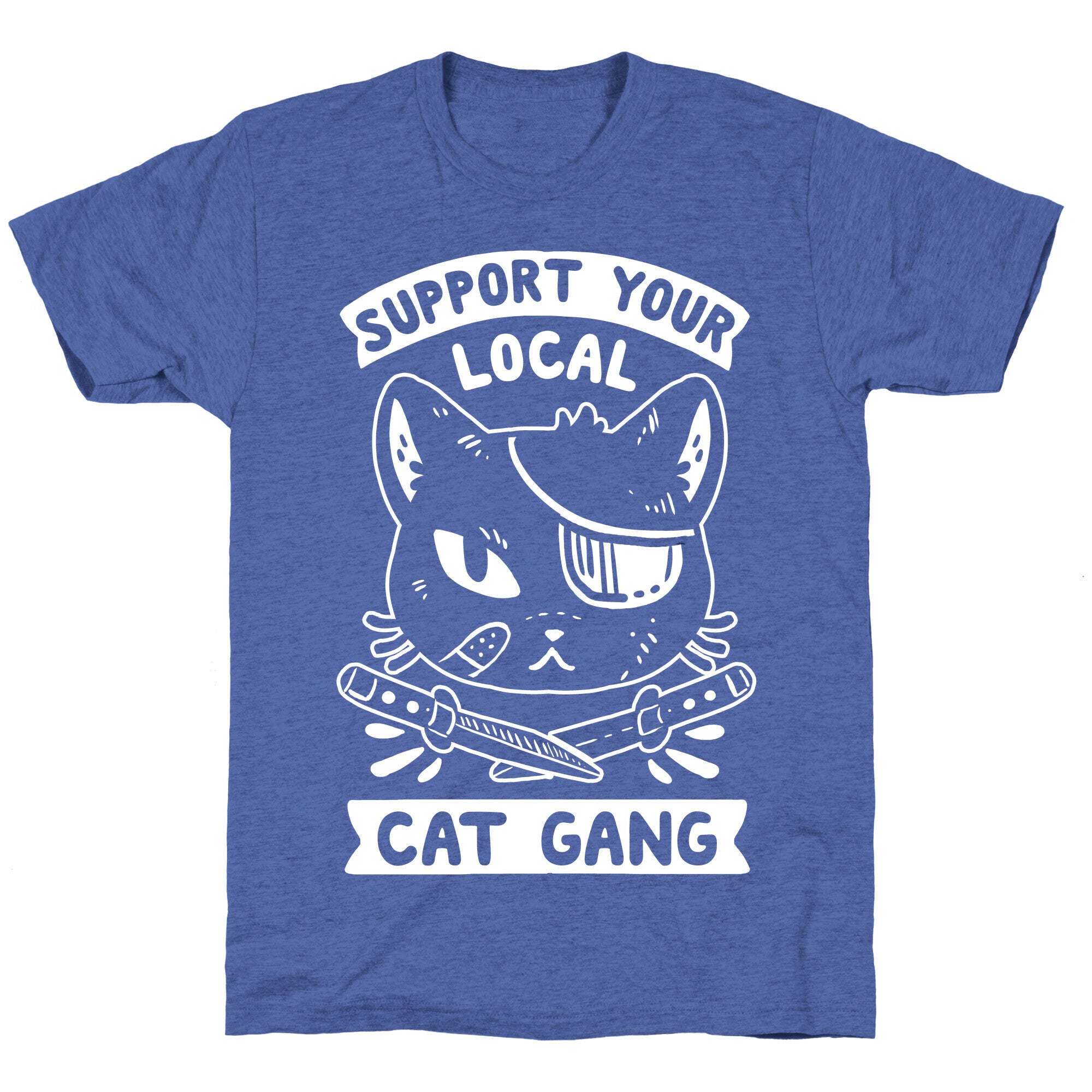 Support Your Local Cat Gang Unisex Triblend Tee