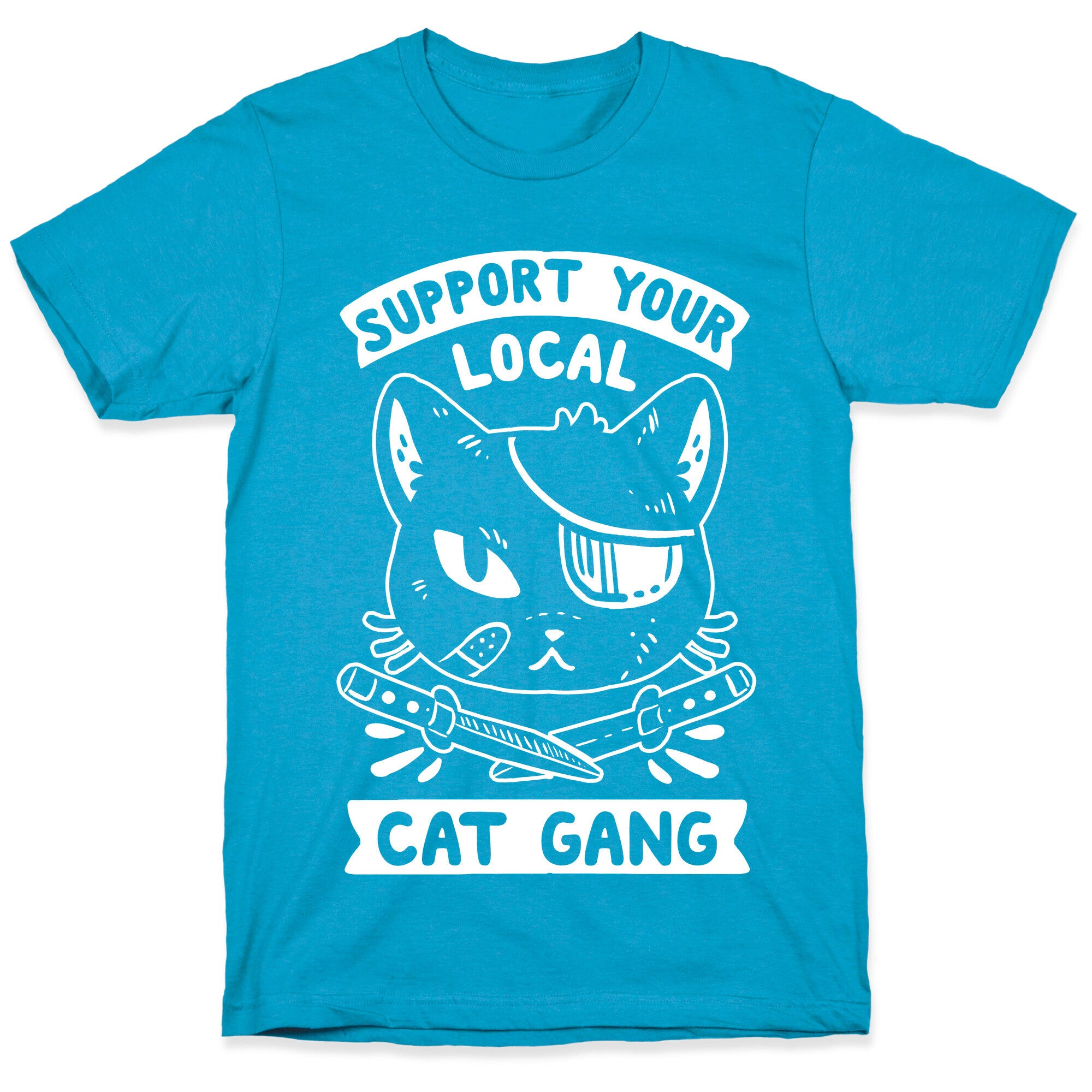 Support Your Local Cat Gang Unisex Triblend Tee