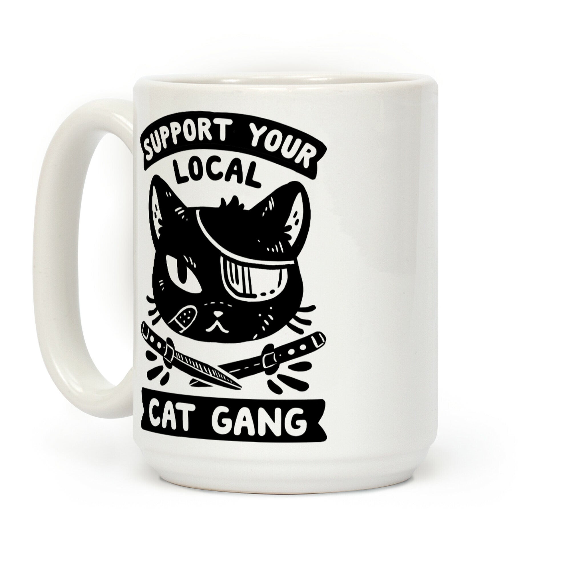 Support Your Local Cat Gang Coffee Mug