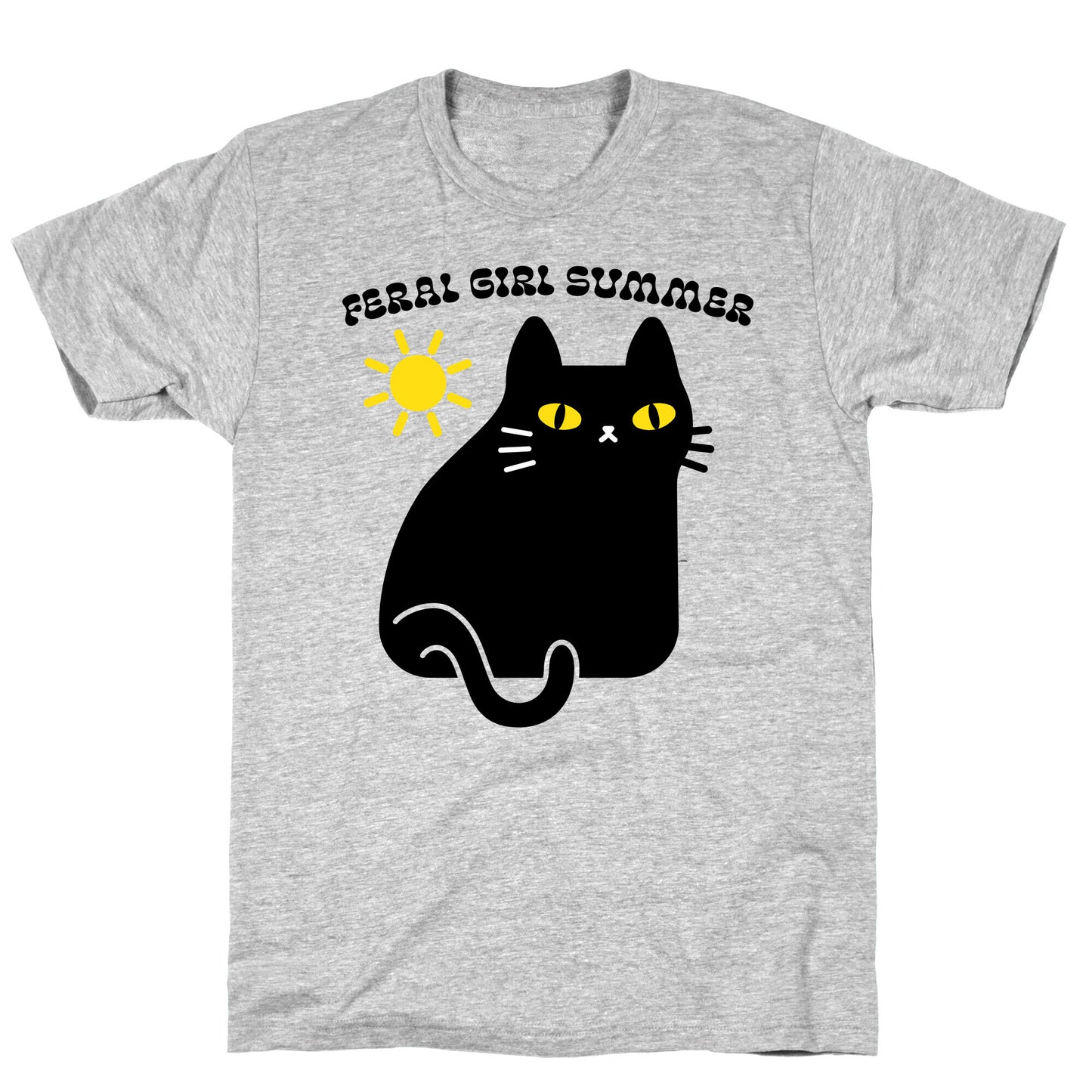 Feral Girl Summer Cat T-Shirt