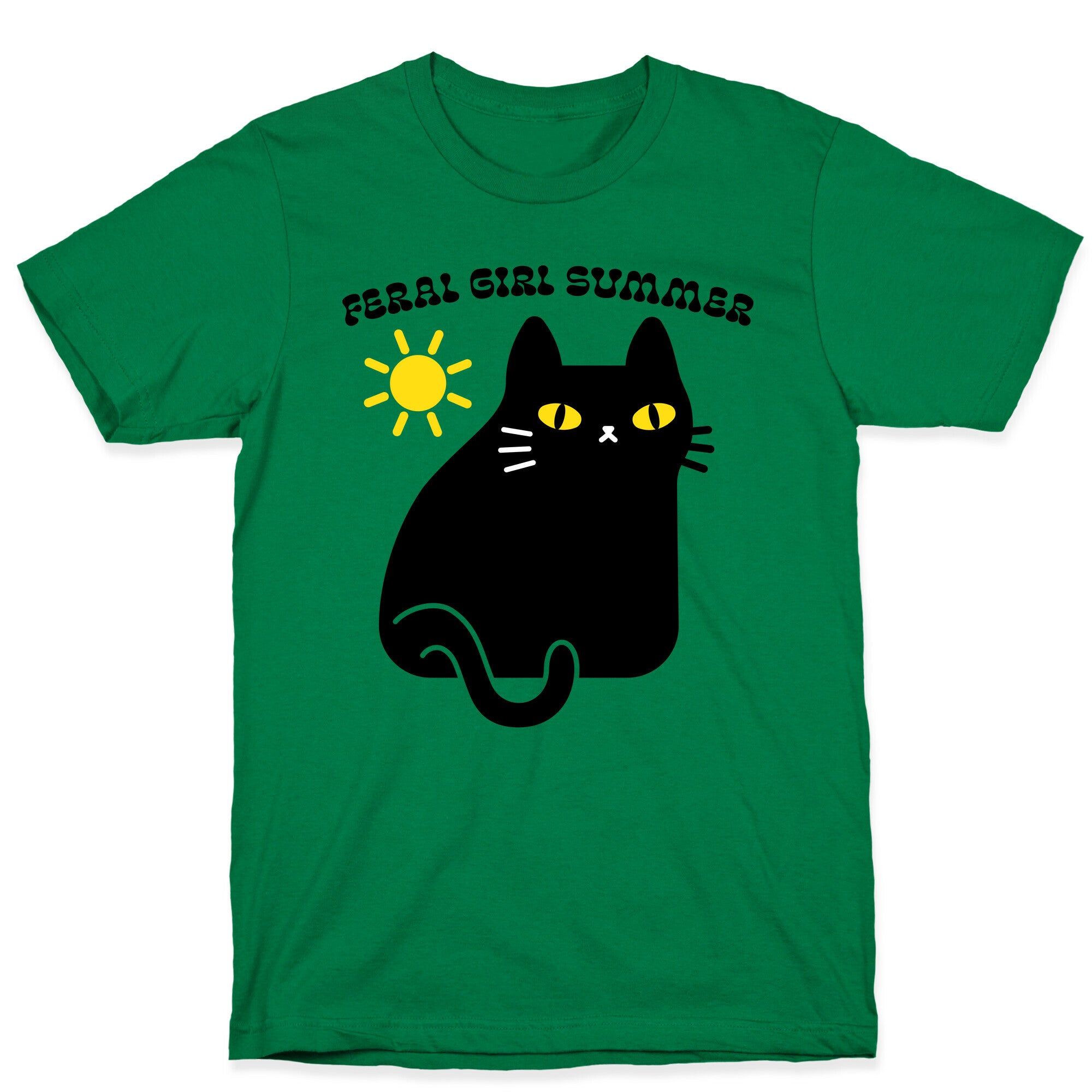 Feral Girl Summer Cat T-Shirt