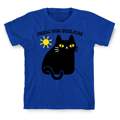 Feral Girl Summer Cat T-Shirt