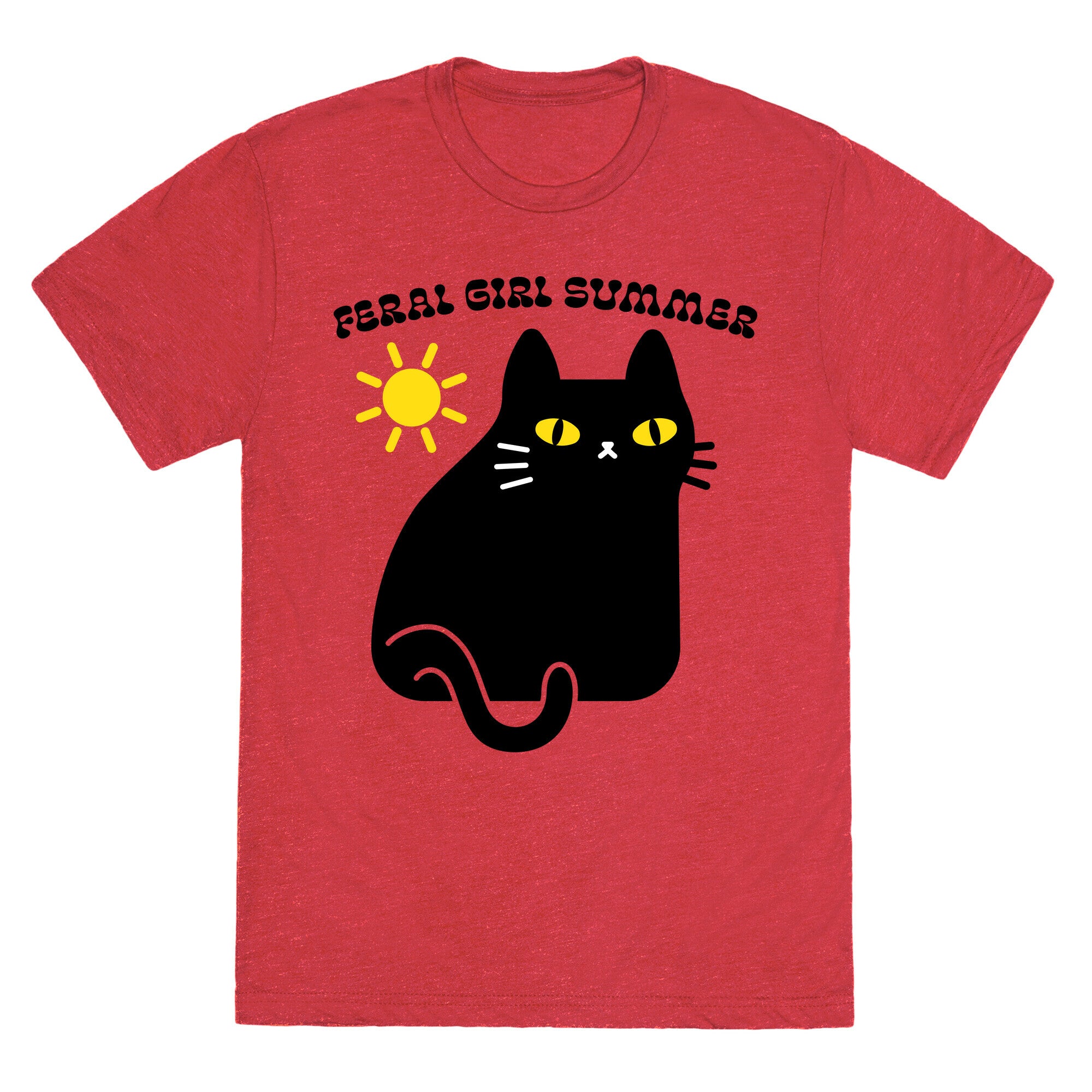Feral Girl Summer Cat Unisex Triblend Tee