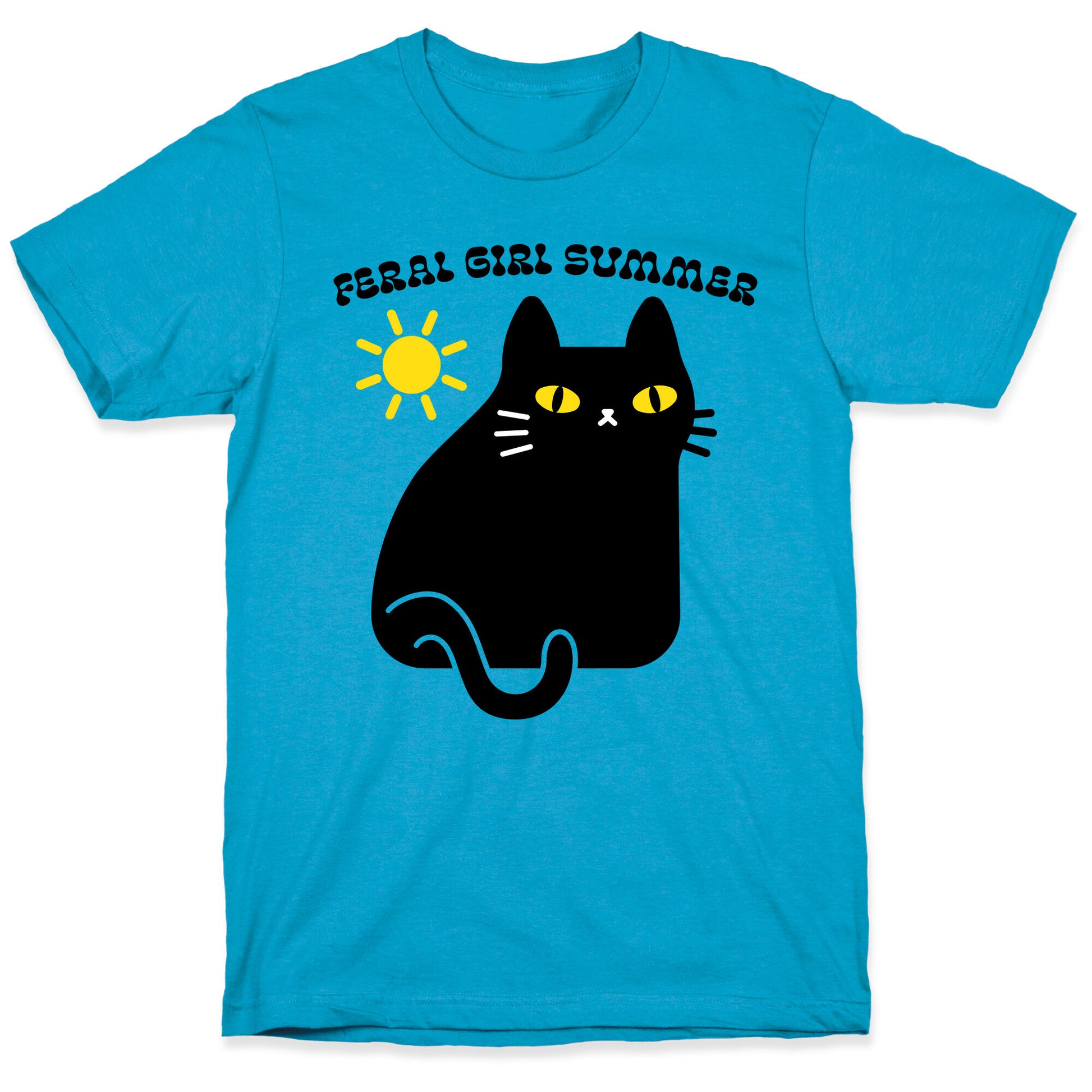 Feral Girl Summer Cat Unisex Triblend Tee