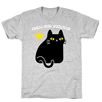 Feral Girl Summer Cat T-Shirt