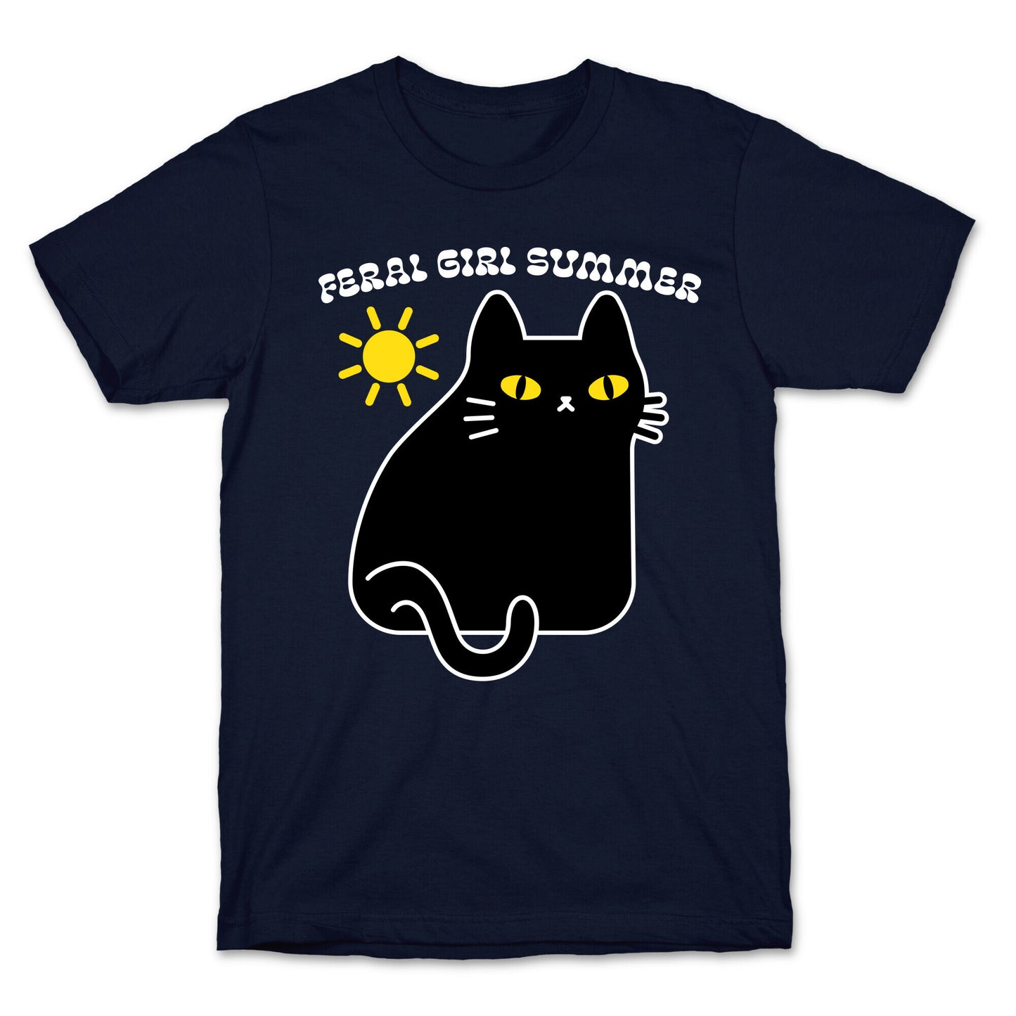 Feral Girl Summer Cat T-Shirt