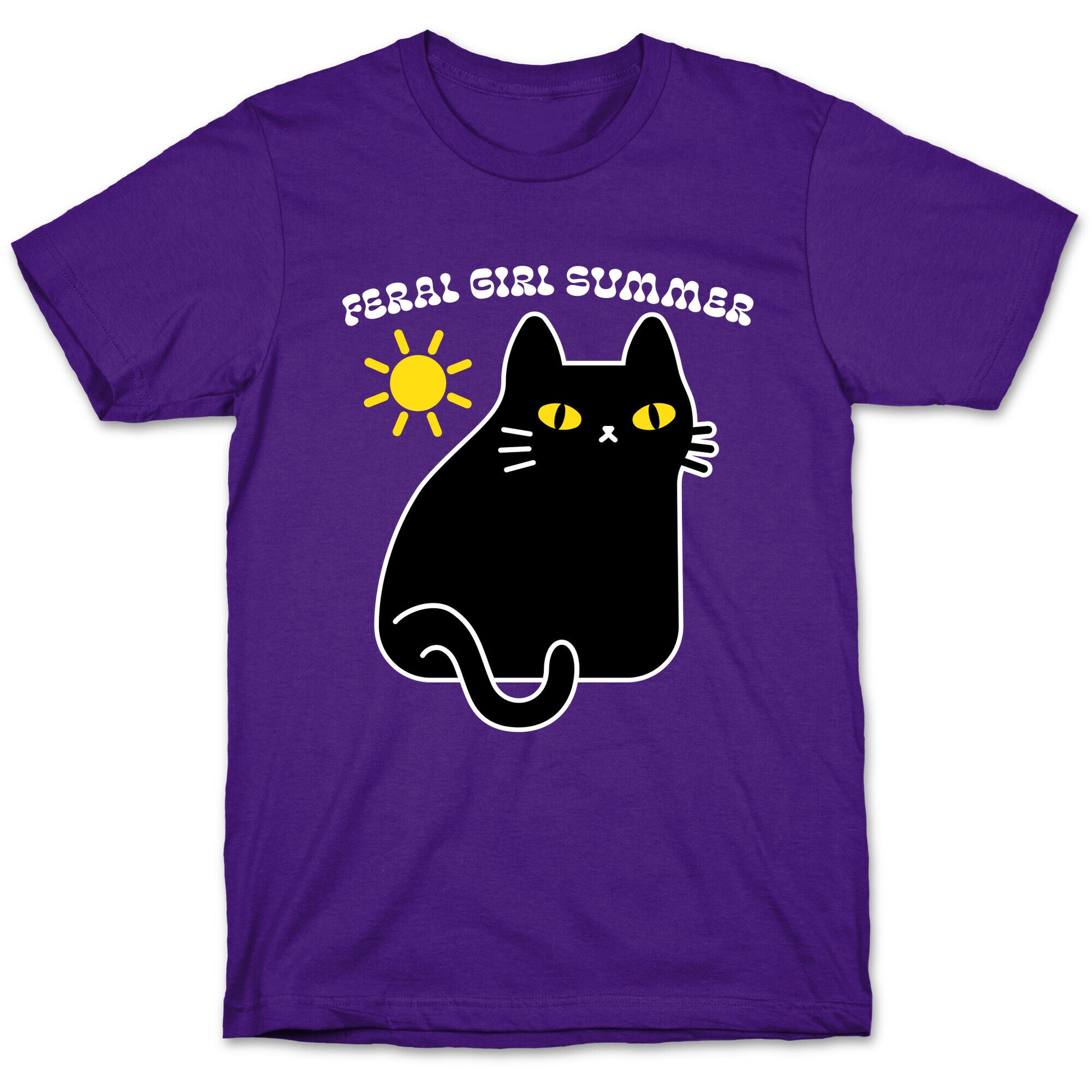 Feral Girl Summer Cat T-Shirt