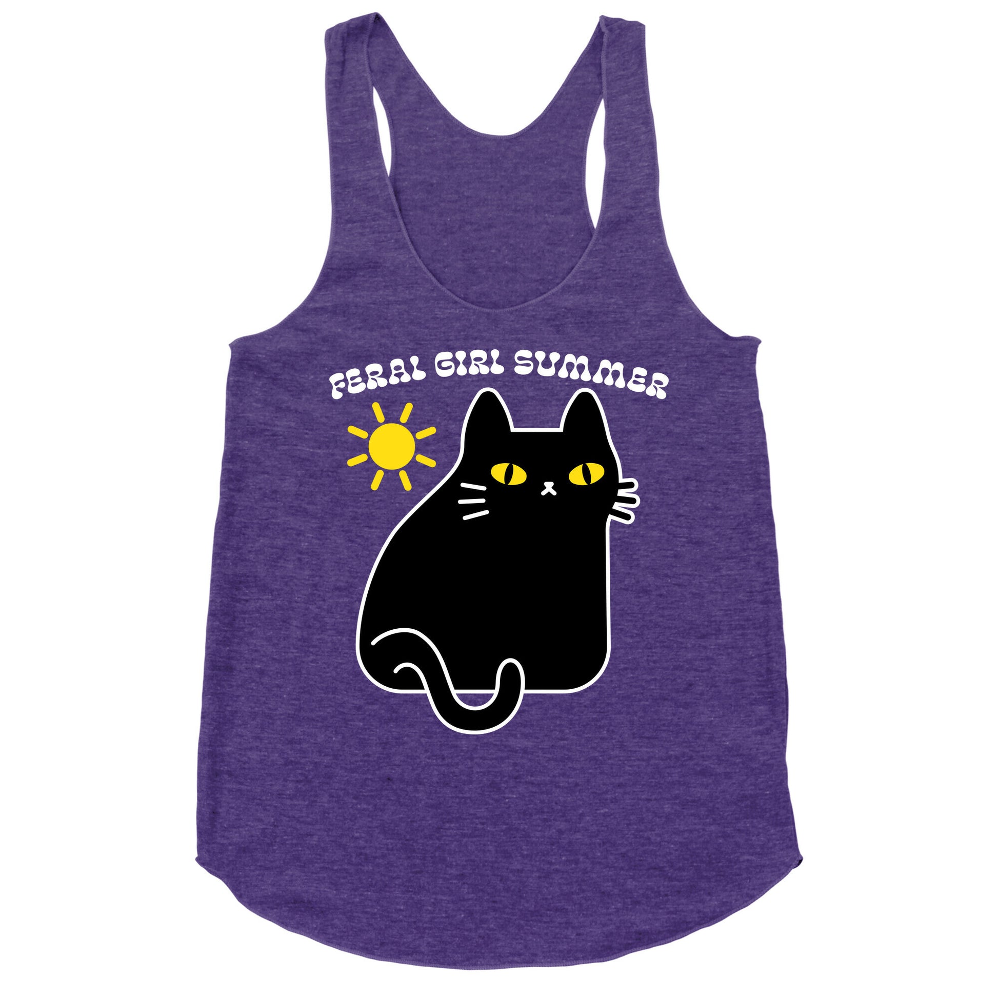 Feral Girl Summer Cat Racerback Tank
