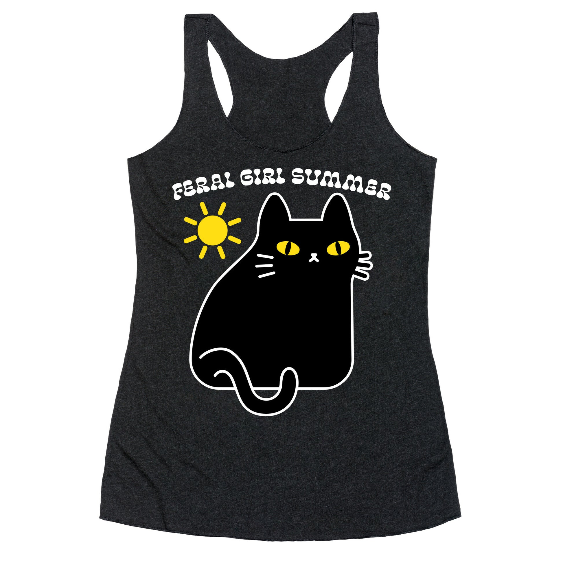 Feral Girl Summer Cat Racerback Tank