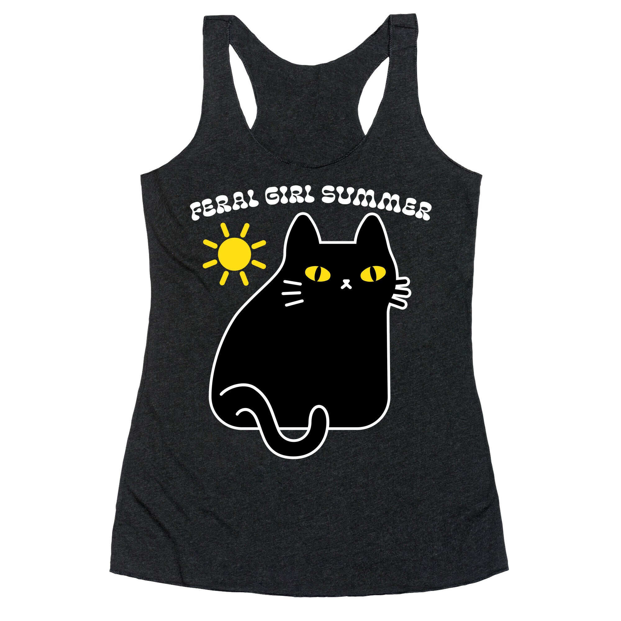 Feral Girl Summer Cat Racerback Tank